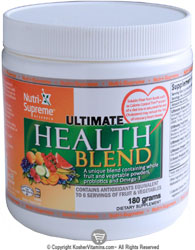 Nutri-Supreme Research Kosher Ultimate Health Blend (Whole Fruit & Vegetables Probiotic and Omega-3)  BUY 1 GET 1 FREE  180 Grams